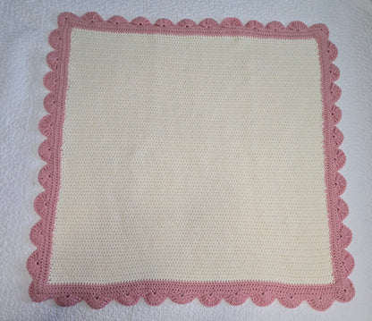 Handcrafted Crochet Scalloped Baby Blanket - Heirloom Gift for Newborns