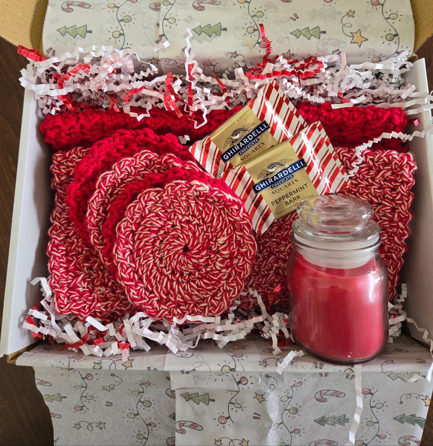 Sweet Mini Candy Cane Spa Gift Box – Handmade Holiday Treat