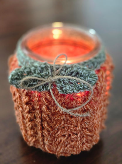 Fall Candle Sleeve – Rustic Autumn Candle