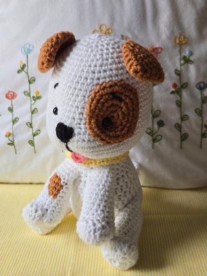 Handmade Crochet Spotted Puppy – Baby Shower Gift, Nursery Decor