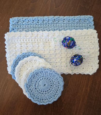 Handmade Winter Spa Gift Box – Frost Blue & White Collection