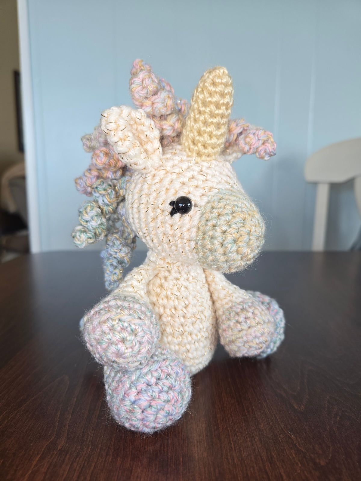 Handmade Crochet Unicorn Plush | Heirloom Nursery Friend