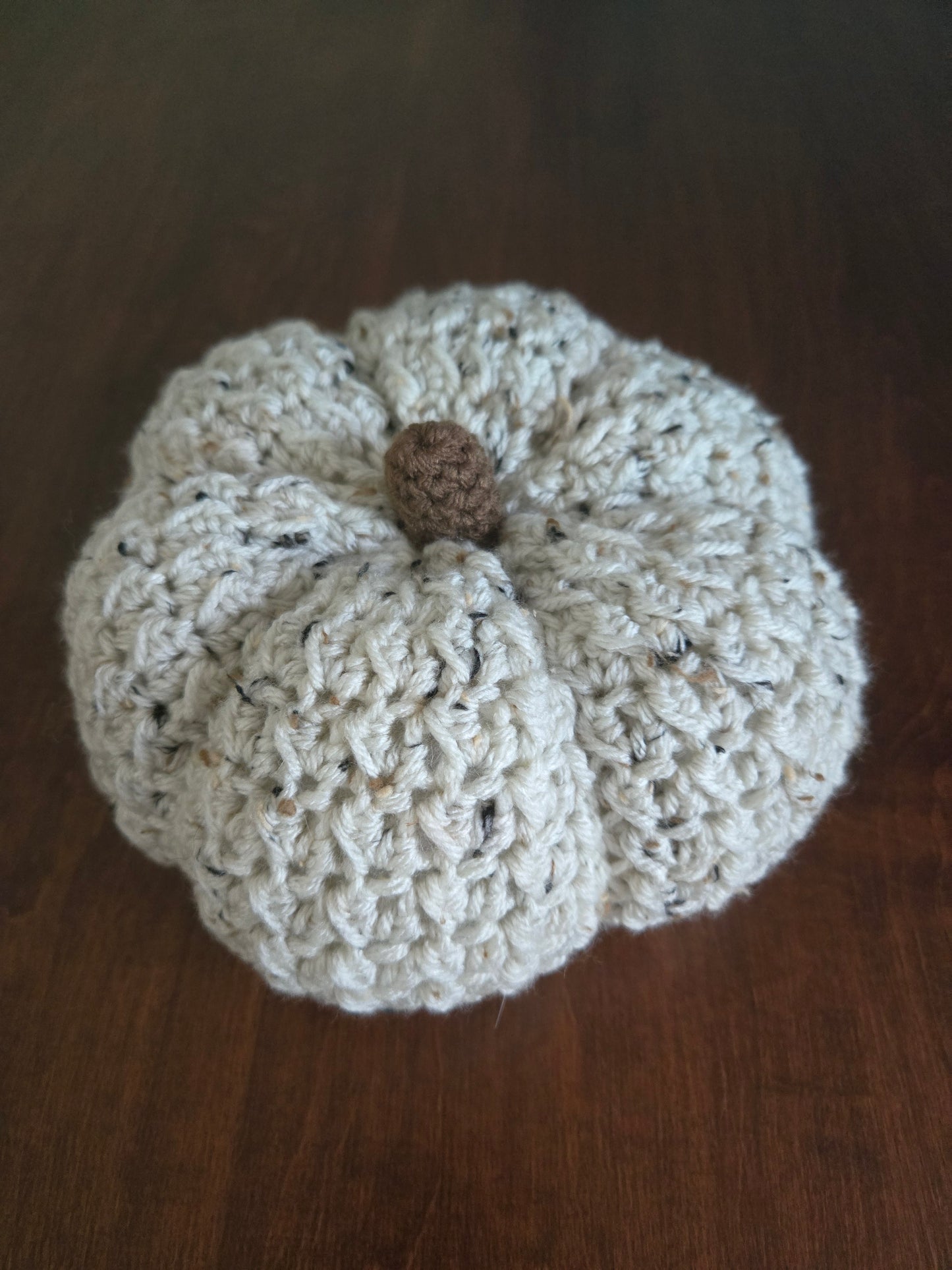Handmade Crochet Pumpkin Stack  Fall Farmhouse Decor  Autumn Centerpiece