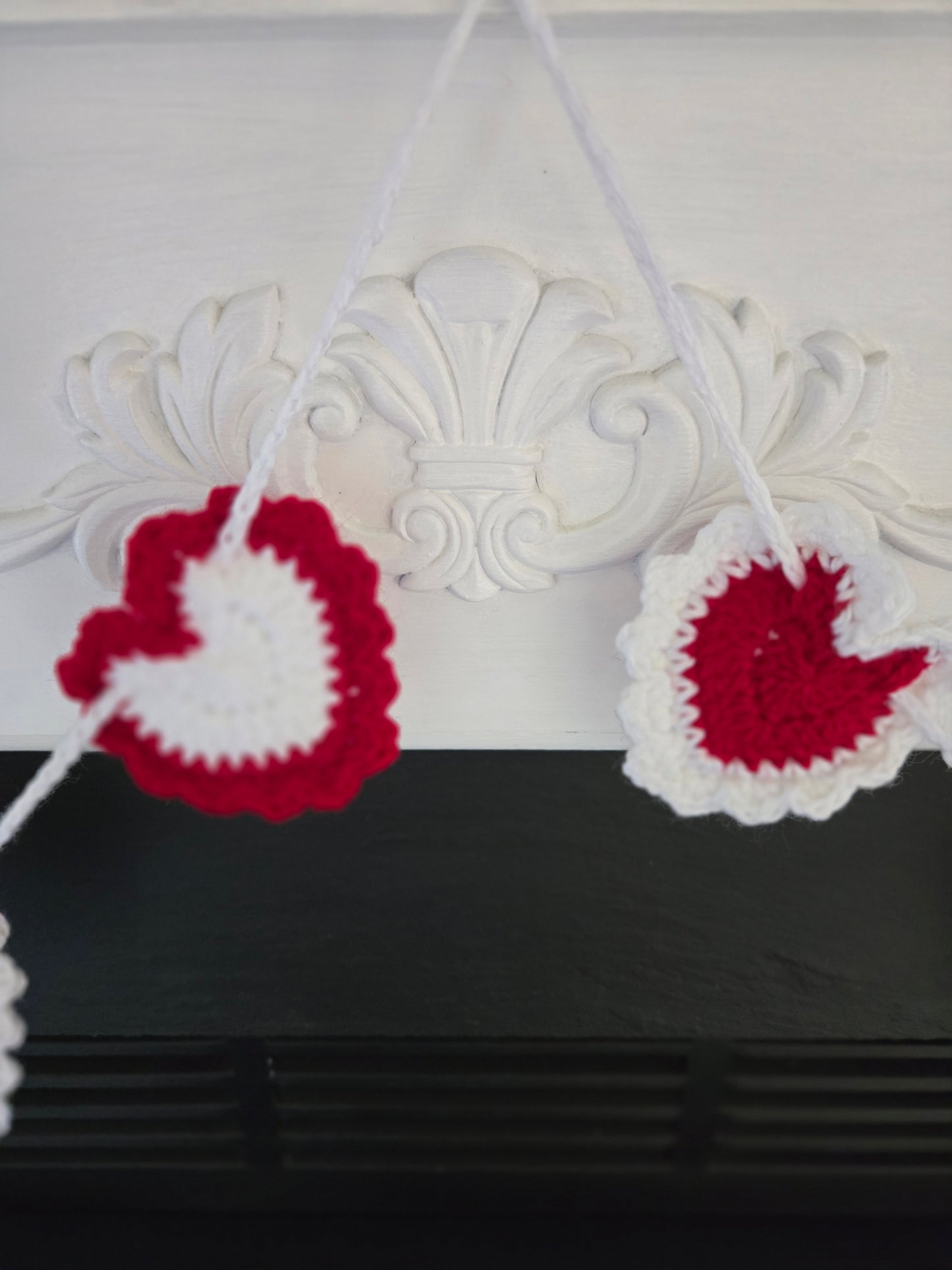 Crochet Heart Garland