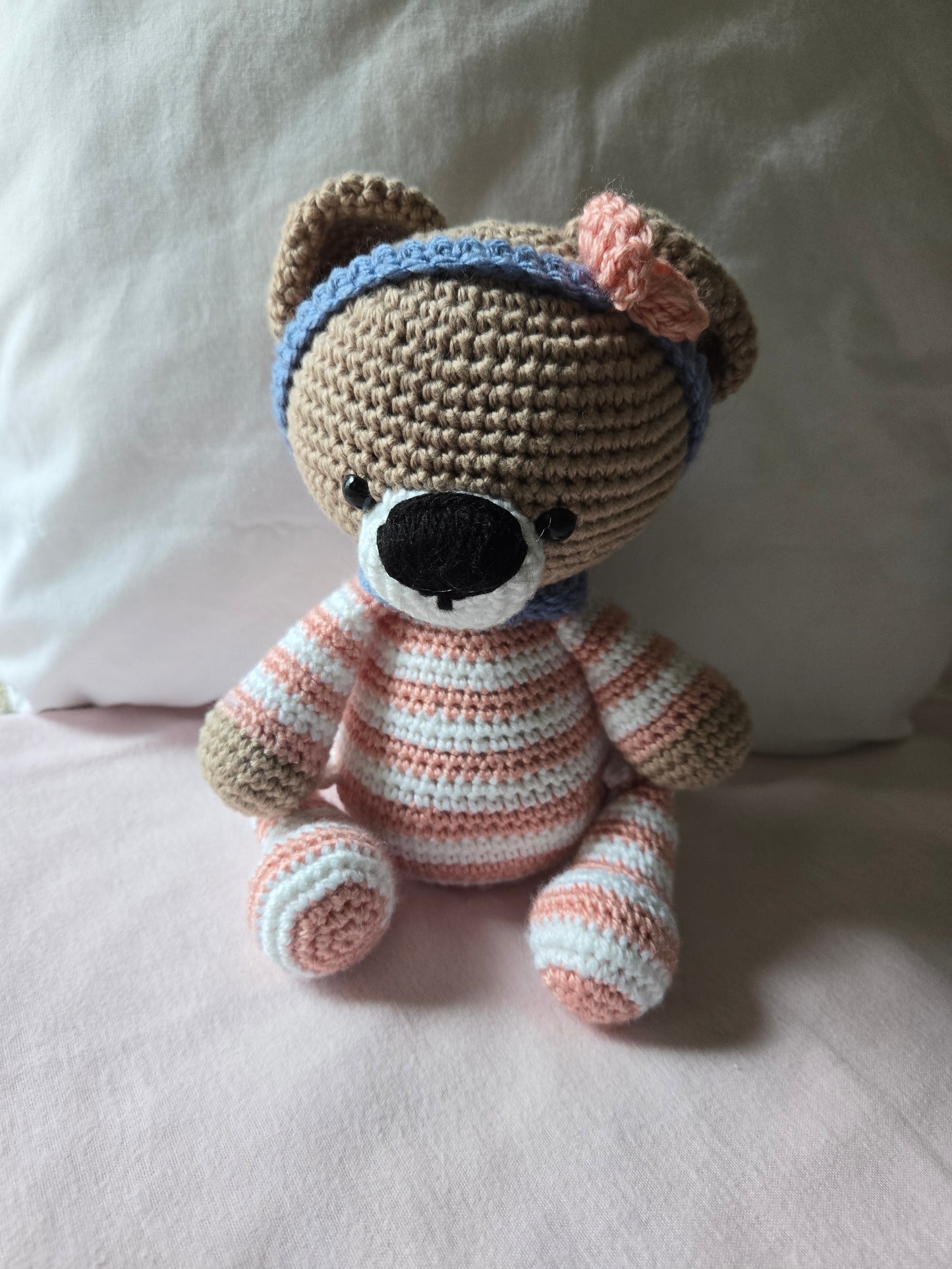 Handmade Amigurumi Bedtime Bear Plush