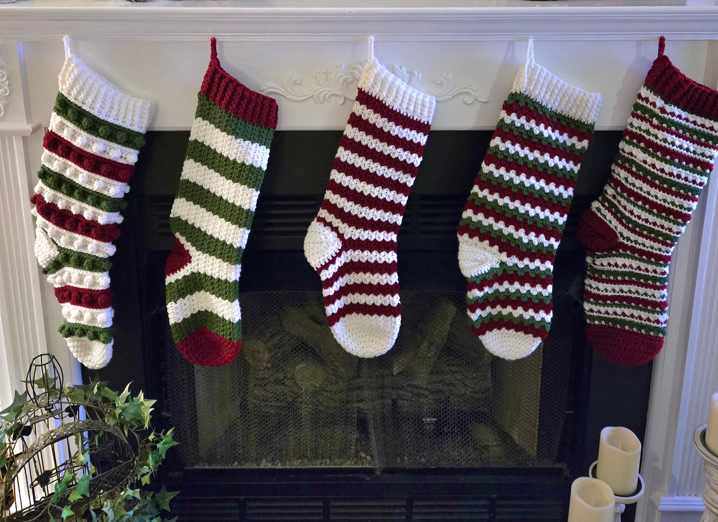 Vintage Evergreen Holiday Stockings