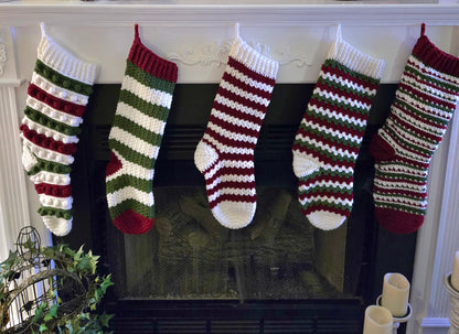 Vintage Evergreen Holiday Stockings