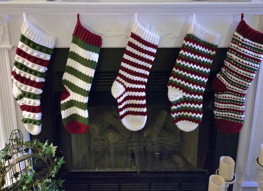 Vintage Evergreen Holiday Stockings