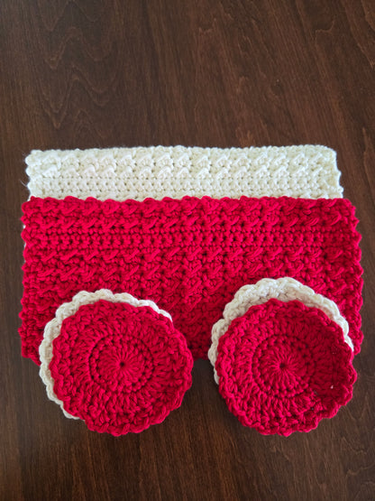 Festive Red & Cream Spa Collection – Holiday Pampering Gift