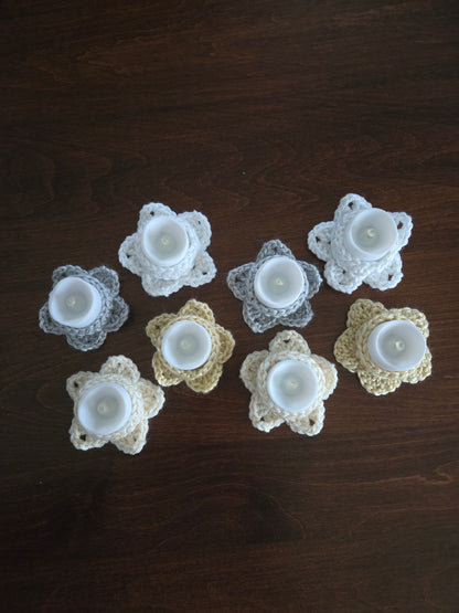 Holiday Star Tea Light Holders – Set of 8