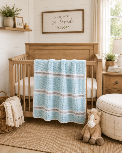 Handcrafted Crochet Baby Blanket - Perfect Keepsake Gift