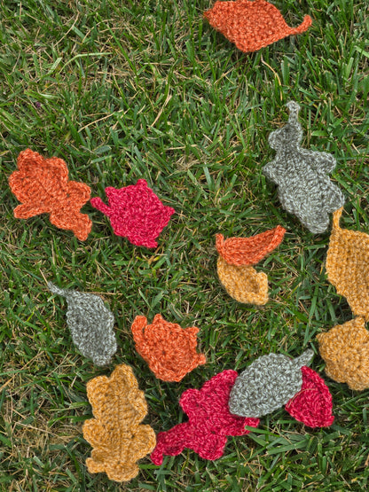 Handmade Fall Leaf Garland |Autumn Decor for Mantel, Fireplace, Table & Thanksgiving