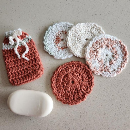 Variegated Crochet Spa Set