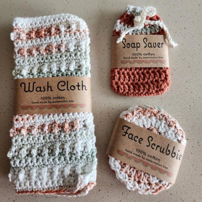 Variegated Crochet Spa Set